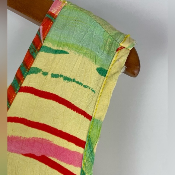 JAMS WORLD Yellow Parrot Bird Floral Tropical Art to Wear Maxi Dress - Picture 3 of 11